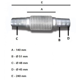 Universal Repair Flex Pipe