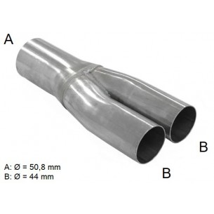 Exhaust Y-pipe Ø 50,8/44 mm