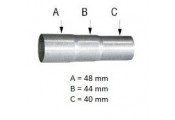 Universal exhaust repair pipe Ø 40 - 44 - 48 mm