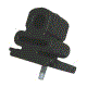 Metal rubber hanger