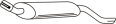 Endsilencer (incl. KM-9521) OPEL Corsa B Kadett E