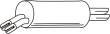 Endsilencer OPEL Omega B 3.0i MV6 - 24V