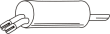Endsilencer OPEL Omega B