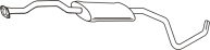 Middle silencer FORD Escort