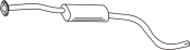 Middle silencer FORD Mondeo