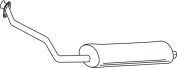 Silencer MERCEDES MB100D