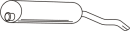 Endsilencer (incl. KM-9536) PEUGEOT 309