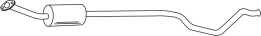 Middle silencer PEUGEOT 307 307 CC CITROEN C4