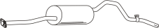 Endsilencer TOYOTA Hi-Lux 2.4 Diesel