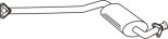 Middle silencer ALFA ROMEO 164