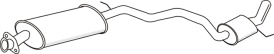 Middle silencer ALFA ROMEO 147