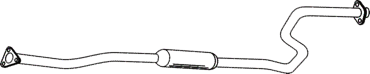 Middle silencer HONDA Civic