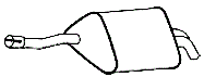 Endsilencer MERCEDES C180 C200 CL203 1.8 2.0