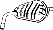 Endsilencer rechts ALFA ROMEO 159