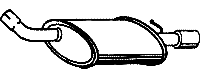 Endsilencer left JAGUAR X-Type 2.5i 3.0i