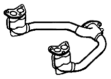 Front Pipe SUBARU Forester2.0 Impreza 1.6i 1.8i 2.0i Legacy 2.0i 2.2i 2.5