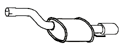 Endsilencer OPEL Astra J 1.6i Turbo sedan