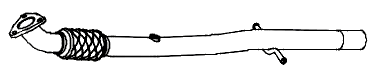 Front Pipe OPEL Meriva B 1.4i - 16V