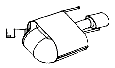 Endsilencer (Chr. Endpipe) OPEL Insignia A 2.0 CDTi Hatchback Sedan 4WD