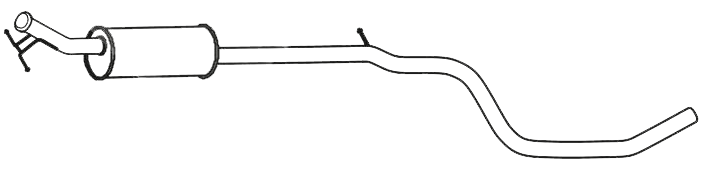 Middle Silencer PEUGEOT 308 1.6 HDi