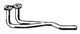 Front Pipe SAAB 99 2.0