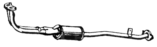Middle Silencer SUZUKI SJ 410 4x4 1.0